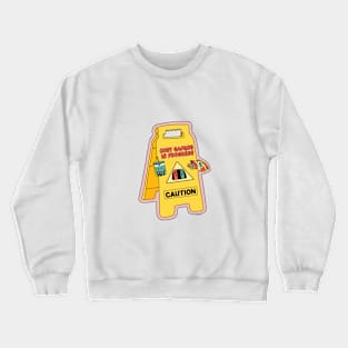 Caution Cozy Gaming in Process Crewneck Sweatshirt